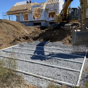 Construction d'une installation septique